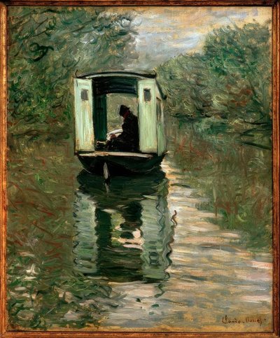 The Boat Studio by Claude Monet
